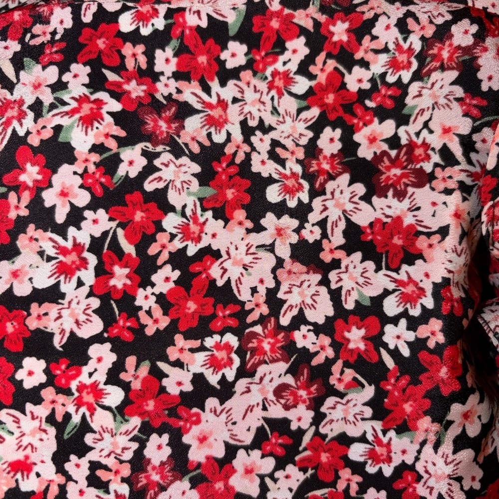 NWT Lauren Ralph Lauren Vasha Floral Ruffle Shirt Dress – Size 4 - Picture 6 of 7